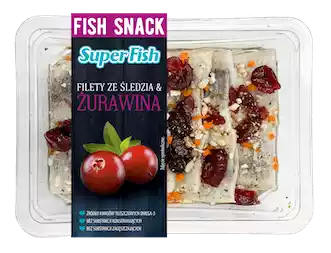 Filety ze śledzia z żurawiną