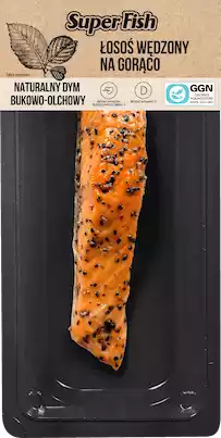 Łosoś wędzony na gorąco z pieprzem