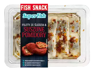Filety ze śledzia z suszonymi pomidorami